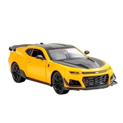 SCVWKAJA Massstabsgetreues Modell Auto 1:24 Für Chevrolet Camaro Klassische Legierung Auto Modell Diecast Fahrzeug Dekoration Sammeln Souvenir Die-cast Fahrzeug(Yellow) von SCVWKAJA