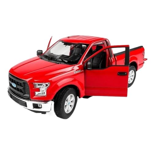 SCVWKAJA Massstabsgetreues Modell Auto 1:24 Für Ford F-150 Super Sport Legierung Modell Auto Sammlung Skala Display Ornamente Die-cast Fahrzeug(Red) von SCVWKAJA