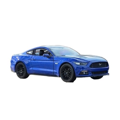 SCVWKAJA Massstabsgetreues Modell Auto 1:24 Für Ford Mustang GT Druckguss Metall Auto Modell Miniatur Fahrzeug Display Sammlung Ornamente Die-cast Fahrzeug(Blue) von SCVWKAJA