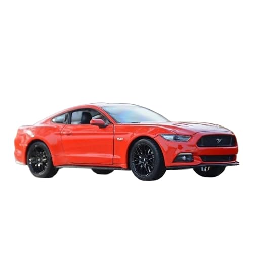 SCVWKAJA Massstabsgetreues Modell Auto 1:24 Für Ford Mustang GT Druckguss Metall Auto Modell Miniatur Fahrzeug Display Sammlung Ornamente Die-cast Fahrzeug(Orange) von SCVWKAJA