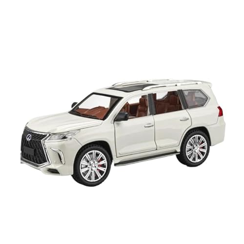 SCVWKAJA Massstabsgetreues Modell Auto 1:24 Für Lexus LX570 Sammlung Statischer Legierungsautomodelle Metallhandwerkssimulationsornamente Die-cast Fahrzeug(Red) von SCVWKAJA