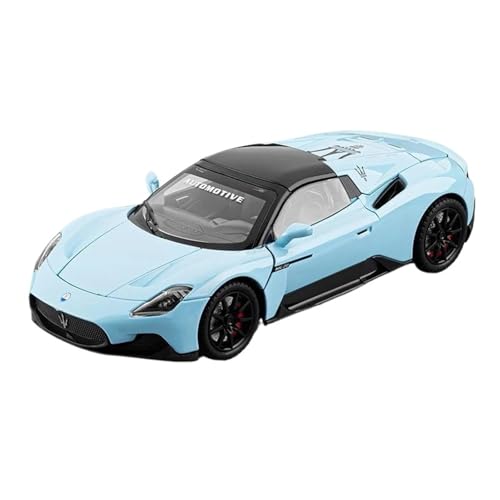 SCVWKAJA Massstabsgetreues Modell Auto 1:24 Für Maserati MC20 Legierung Modell Auto Sammlung Dekorative Ornamente Metall Textur Fahrzeug Die-cast Fahrzeug(Blue) von SCVWKAJA