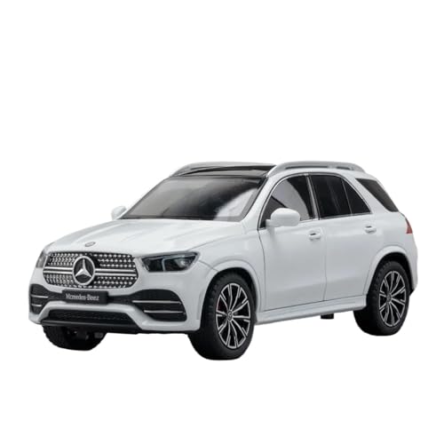 SCVWKAJA Massstabsgetreues Modell Auto 1:24 Für Mercedes-Benz GLE350 Simulation Raffiniertes Legierungsautomodell Klassisches Metall Exquisite Ornamente Die-cast Fahrzeug(White) von SCVWKAJA