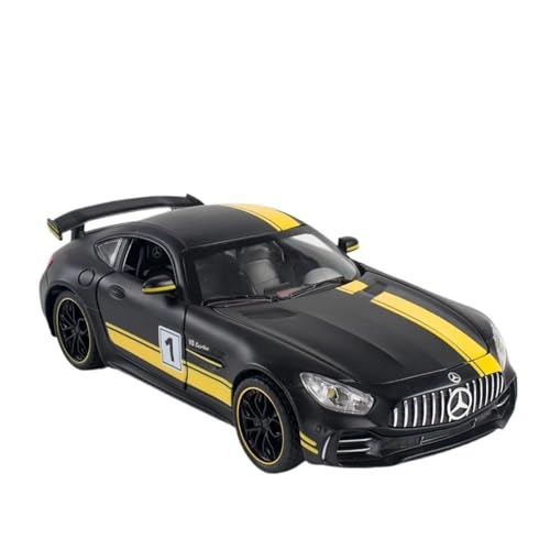 SCVWKAJA Massstabsgetreues Modell Auto 1:24 Für Mercedes Benz GT AMG Legierung Auto Modell Ornamente Miniatur Metall Simulation Sammlung Modell Die-cast Fahrzeug(Black) von SCVWKAJA