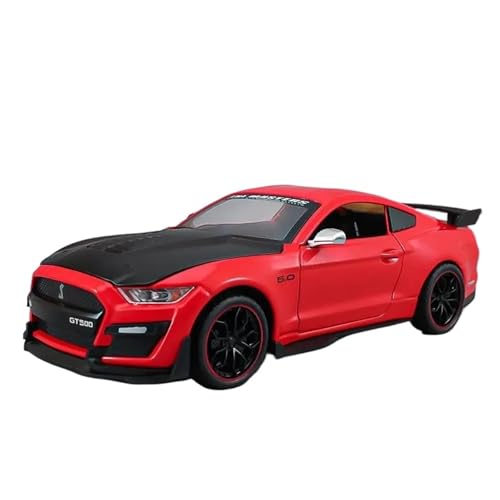SCVWKAJA Massstabsgetreues Modell Auto 1:24 Für Mustang Viper Shelby GT500 Legierung Auto Modell Präzision Replik Sammlung Lagerung Rack Dekoration Die-cast Fahrzeug(Red) von SCVWKAJA