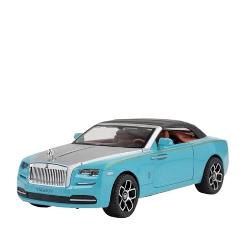 SCVWKAJA Massstabsgetreues Modell Auto 1:24 Für Rolls Royce Dawn Spofec Simulation Druckguss Metalllegierung Modellauto Exquisite Luxus-Ornamente Die-cast Fahrzeug(Blue) von SCVWKAJA