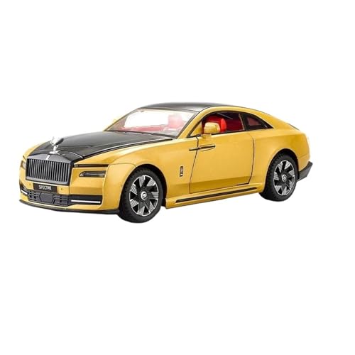 SCVWKAJA Massstabsgetreues Modell Auto 1:24 Für Rolls-Royce Scaled Simulation Legierung Körper Fahrzeug Sammlung Auto Modell Luxus Display Die-cast Fahrzeug(Gold) von SCVWKAJA