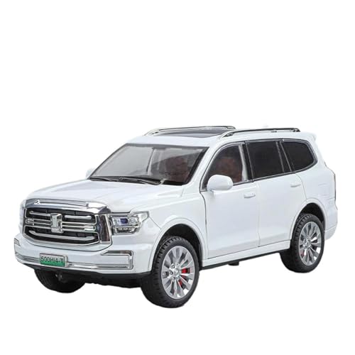 SCVWKAJA Massstabsgetreues Modell Auto 1:24 Für Tank 500 Hi4-T Simulation Statische Auto Modell Legierung Off-Road Fahrzeug Ornamente Sammlung Die-cast Fahrzeug(White) von SCVWKAJA