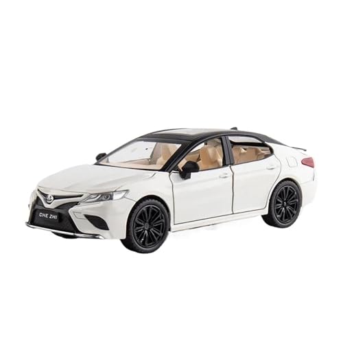 SCVWKAJA Massstabsgetreues Modell Auto 1:24 Für Toyota Camry Legierung Metall Diecast Modell Auto Sammlung Hobby Mode Dekorationen Die-cast Fahrzeug(White) von SCVWKAJA
