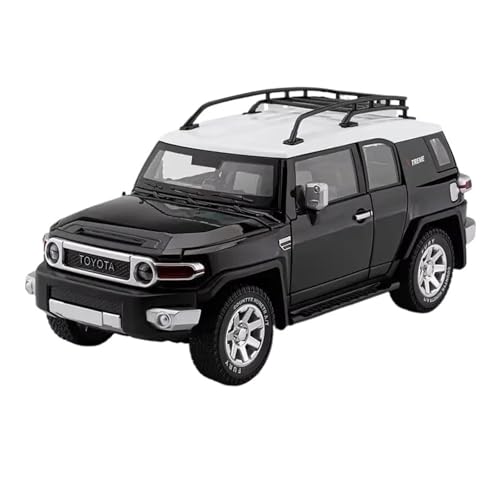 SCVWKAJA Massstabsgetreues Modell Auto 1:24 Für Toyota Prado Cruiser Klassisches Legierungsautomodell Druckgussmetallfahrzeugmodell Statisches Sammlerstück Die-cast Fahrzeug(Black) von SCVWKAJA