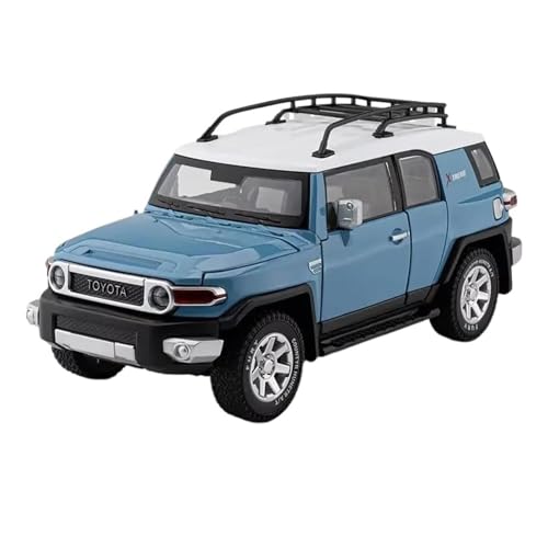 SCVWKAJA Massstabsgetreues Modell Auto 1:24 Für Toyota Prado Cruiser Klassisches Legierungsautomodell Druckgussmetallfahrzeugmodell Statisches Sammlerstück Die-cast Fahrzeug(Blue) von SCVWKAJA