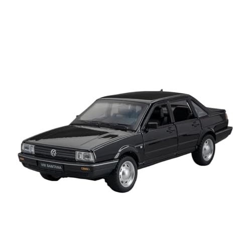 SCVWKAJA Massstabsgetreues Modell Auto 1:24 Für Volkswagen Santana Alloy Concept Sportwagenmodell Druckguss-Metallautomodell Souvenir Die-cast Fahrzeug(Black) von SCVWKAJA