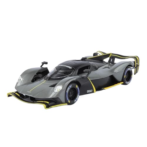 SCVWKAJA Massstabsgetreues Modell Auto 1:24 for Aston Martin Valkyrie Miniatur Klassische Legierung Auto Modell Metall Ornamente Hobby Sammlung Die-cast Fahrzeug(Titanium) von SCVWKAJA