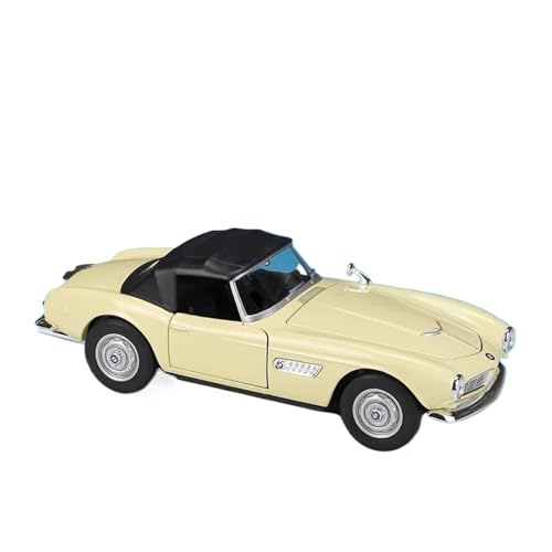 SCVWKAJA Massstabsgetreues Modell Auto 1:24 for BMW 507 Exquisite Legierung Auto Modell Klassische Retro Vintage Auto Simulation Sammlung Die-cast Fahrzeug(Beige) von SCVWKAJA