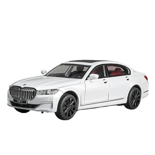 SCVWKAJA Massstabsgetreues Modell Auto 1:24 for BMW The 7 760Li Sammlung Von Automodellen Aus Legierung, Bürodekoration, Ornamente, Souvenirs Die-cast Fahrzeug(White) von SCVWKAJA