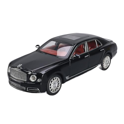 SCVWKAJA Massstabsgetreues Modell Auto 1:24 for Bentley Mulsanne Replika Automodell Legierung Luxus Moderne Handwerk Modell Hobby Sammlung Die-cast Fahrzeug(Black) von SCVWKAJA