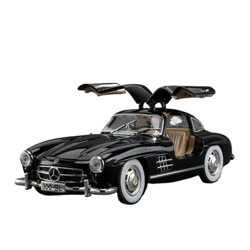 SCVWKAJA Massstabsgetreues Modell Auto 1:24 for Benz 300SL 1936 Luxus-Legierungsautomodell Mit Sound Und Zurückziehbarer Home-Office-Dekoration Die-cast Fahrzeug(Black) von SCVWKAJA