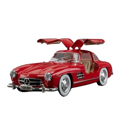 SCVWKAJA Massstabsgetreues Modell Auto 1:24 for Benz 300SL 1936 Luxus-Legierungsautomodell Mit Sound Und Zurückziehbarer Home-Office-Dekoration Die-cast Fahrzeug(Red) von SCVWKAJA