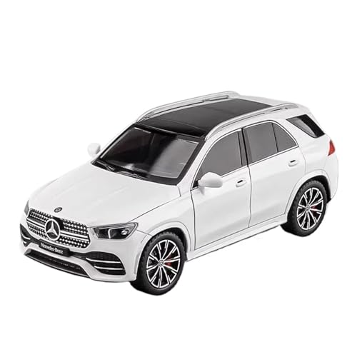 SCVWKAJA Massstabsgetreues Modell Auto 1:24 for Benz GLE350 Luxus-Legierungsautomodell Mit Sound Und Zurückziehbarer Home-Office-Dekoration Die-cast Fahrzeug(White) von SCVWKAJA