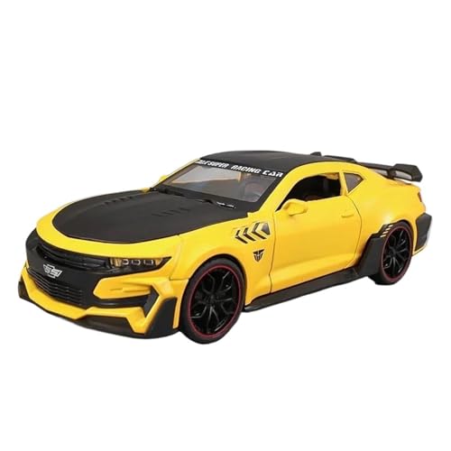 SCVWKAJA Massstabsgetreues Modell Auto 1:24 for Chevrolet EL Camino 1967 Simulation Legierung Auto Modell Statische Souvenir Display Sammlung Die-cast Fahrzeug(Yellow) von SCVWKAJA
