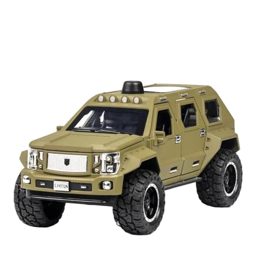 SCVWKAJA Massstabsgetreues Modell Auto 1:24 for G.Patton GX Legierung Auto Modell Druckguss Fahrzeuge Metall Auto Modell Simulation Sammlung Die-cast Fahrzeug(Green) von SCVWKAJA