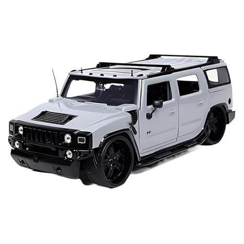 SCVWKAJA Massstabsgetreues Modell Auto 1:24 for Hummer H2 2003 Statische Legierung Automodell Maßstab Druckguss Fahrzeug Dekoration Serie Die-cast Fahrzeug von SCVWKAJA