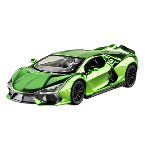 SCVWKAJA Massstabsgetreues Modell Auto 1:24 for Lamborghini Revuelto Statische Legierung Automodell Maßstab Druckguss Fahrzeug Dekoration Serie Die-cast Fahrzeug(Green) von SCVWKAJA