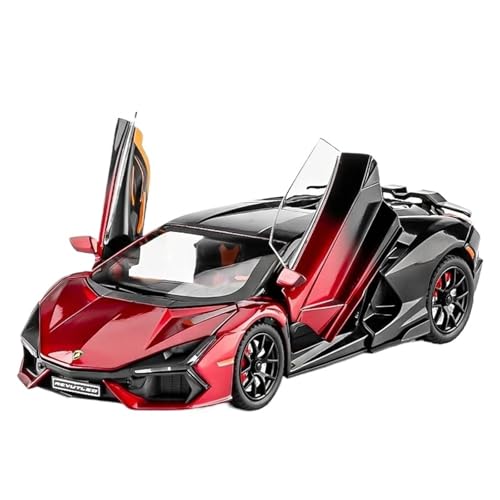 SCVWKAJA Massstabsgetreues Modell Auto 1:24 for Lamborghini Revuelto Statische Legierung Automodell Maßstab Druckguss Fahrzeug Dekoration Serie Die-cast Fahrzeug(Red) von SCVWKAJA