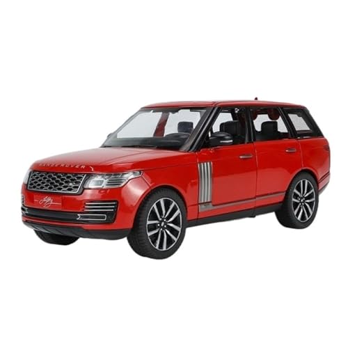 SCVWKAJA Massstabsgetreues Modell Auto 1:24 for Land Rover Range Rover Fertig Modell Sammlung Serie Legierung Auto Modell Ornamente Display Die-cast Fahrzeug(Red) von SCVWKAJA