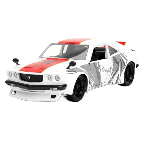 SCVWKAJA Massstabsgetreues Modell Auto 1:24 for Mazda RX3 1974 Statische Legierung Automodell Maßstab Druckguss Fahrzeug Dekoration Serie Die-cast Fahrzeug(White) von SCVWKAJA