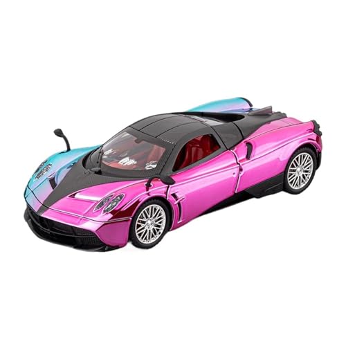 SCVWKAJA Massstabsgetreues Modell Auto 1:24 for Pagani Chinesischen Drachen Replik Auto Modell Legierung Luxus Moderne Handwerk Modell Hobby Sammlung Die-cast Fahrzeug(Pink) von SCVWKAJA