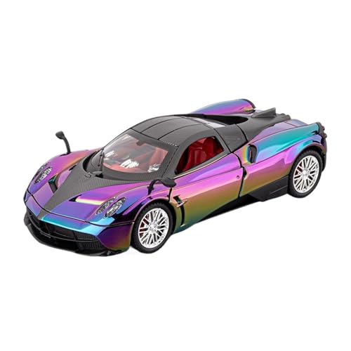 SCVWKAJA Massstabsgetreues Modell Auto 1:24 for Pagani Chinesischen Drachen Replik Auto Modell Legierung Luxus Moderne Handwerk Modell Hobby Sammlung Die-cast Fahrzeug(Purple) von SCVWKAJA