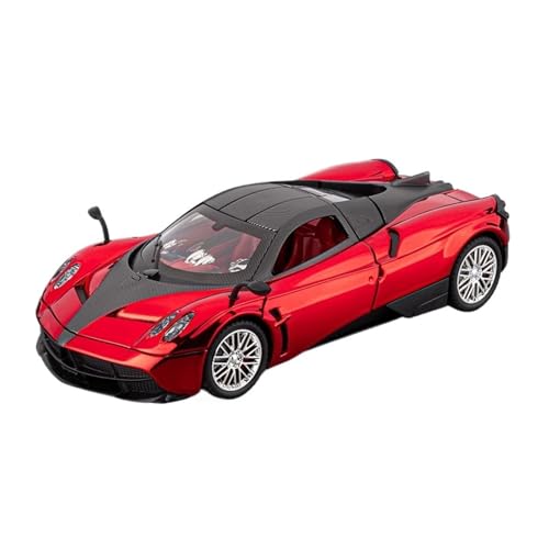 SCVWKAJA Massstabsgetreues Modell Auto 1:24 for Pagani Chinesischen Drachen Replik Auto Modell Legierung Luxus Moderne Handwerk Modell Hobby Sammlung Die-cast Fahrzeug(Red) von SCVWKAJA