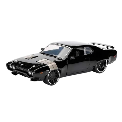 SCVWKAJA Massstabsgetreues Modell Auto 1:24 for Plymouth GTX Racing Casting Auto Modell Miniatur Auto Hobby Sammlerstück Luxus Dekoration Die-cast Fahrzeug(Black) von SCVWKAJA
