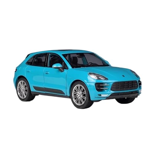 SCVWKAJA Massstabsgetreues Modell Auto 1:24 for Porsche Macan Turbo Klassische Legierung Auto Modell Miniatur Fahrzeug Sammlung Ornamente Dekoration Die-cast Fahrzeug(Blue) von SCVWKAJA