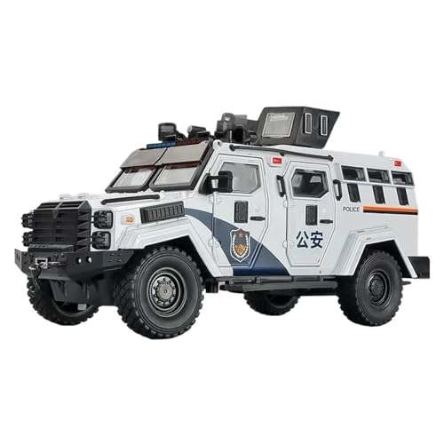 SCVWKAJA Massstabsgetreues Modell Auto 1:24 for Swordtooth Realistische Automodelle Geräusche Und Lichter Zur Verbesserung Der Büroatmosphäre Die-cast Fahrzeug(White) von SCVWKAJA