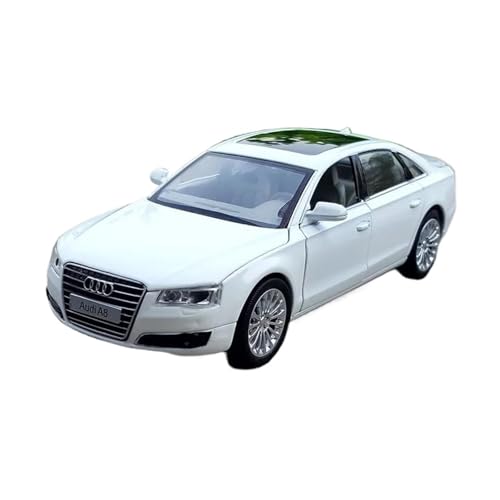 SCVWKAJA Massstabsgetreues Modell Auto 1:32 Für Audi A8 Luxus Legierung Auto Modell Ornamente Sammlung Statische Fahrzeug Metall Die-cast Fahrzeug(White) von SCVWKAJA
