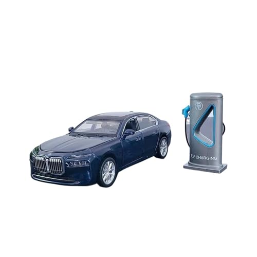 SCVWKAJA Massstabsgetreues Modell Auto 1:32 Für BMW I7 Legierung Druckguss Auto Modell Simulation Miniatur Auto Sammlung Modell Die-cast Fahrzeug(Blue) von SCVWKAJA
