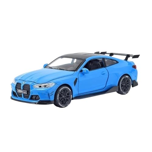 SCVWKAJA Massstabsgetreues Modell Auto 1:32 Für BMW M4 Moderne Handwerk Legierung Modell Auto Miniatur Fahrzeug Sammlung Ornamente Die-cast Fahrzeug(Blue) von SCVWKAJA