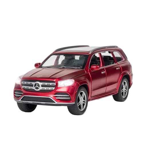 SCVWKAJA Massstabsgetreues Modell Auto 1:32 Für Benz GLS 580 SUV Legierung Auto Druckguss Hochsimulation Metall Auto Modell Sammlung Die-cast Fahrzeug(Red) von SCVWKAJA