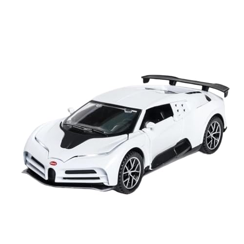 SCVWKAJA Massstabsgetreues Modell Auto 1:32 Für Bugatti Centodieci Legierung Druckguss Auto Modell Simulation Miniatur Auto Sammlung Modell Die-cast Fahrzeug(White) von SCVWKAJA