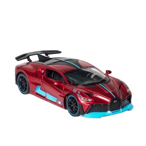 SCVWKAJA Massstabsgetreues Modell Auto 1:32 Für Bugatti Divo Simulation Raffiniertes Legierungsautomodell Klassisches Metall Exquisite Ornamente Die-cast Fahrzeug(Red) von SCVWKAJA