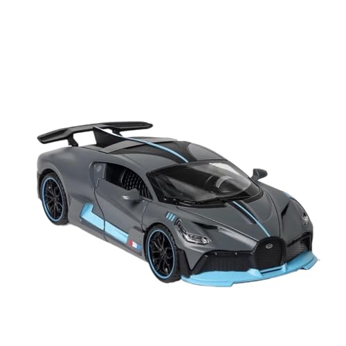 SCVWKAJA Massstabsgetreues Modell Auto 1:32 Für Bugatti Divo Simulation Raffiniertes Legierungsautomodell Klassisches Metall Exquisite Ornamente Die-cast Fahrzeug(Titanium) von SCVWKAJA