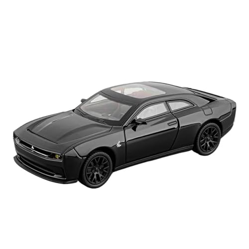 SCVWKAJA Massstabsgetreues Modell Auto 1:32 Für Dodge Challenger SRT Hellcat Zinklegierung Automodell Simulation Metallhandwerk Desktop-Kollektion Die-cast Fahrzeug(Black) von SCVWKAJA