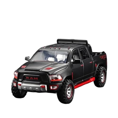 SCVWKAJA Massstabsgetreues Modell Auto 1:32 Für Dodge Ram TRX Legierung Fahrzeug Metall Sammlung Simulation Modell Auto Souvenir Die-cast Fahrzeug(Black) von SCVWKAJA