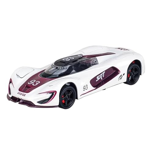 SCVWKAJA Massstabsgetreues Modell Auto 1:32 Für Dodge Tomahawk SRT Replik Legierung Auto Modell Klassische Handwerk Dekoration Sammlung Ornamente Die-cast Fahrzeug(White) von SCVWKAJA