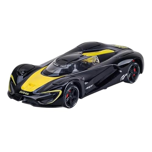 SCVWKAJA Massstabsgetreues Modell Auto 1:32 Für Dodge Tomahawk SRT V10 Legierung Luxus Auto Modell Metall Fahrzeug Modell Home Fashion Ornamente Die-cast Fahrzeug(Black and Yellow) von SCVWKAJA