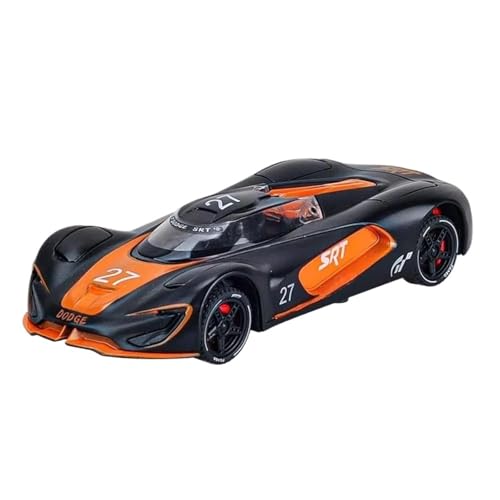 SCVWKAJA Massstabsgetreues Modell Auto 1:32 Für Dodge Tomahawk SRT V10 Legierung Luxus Auto Modell Metall Fahrzeug Modell Home Fashion Ornamente Die-cast Fahrzeug(Black and orange) von SCVWKAJA