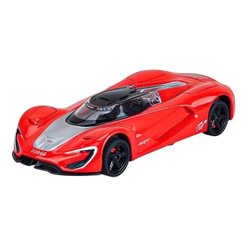 SCVWKAJA Massstabsgetreues Modell Auto 1:32 Für Dodge Tomahawk SRT V10 Legierung Luxus Auto Modell Metall Fahrzeug Modell Home Fashion Ornamente Die-cast Fahrzeug(Red and Silver) von SCVWKAJA