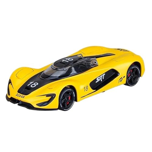SCVWKAJA Massstabsgetreues Modell Auto 1:32 Für Dodge Tomahawk SRT V10 Legierung Luxus Auto Modell Metall Fahrzeug Modell Home Fashion Ornamente Die-cast Fahrzeug(Yellow and Black) von SCVWKAJA